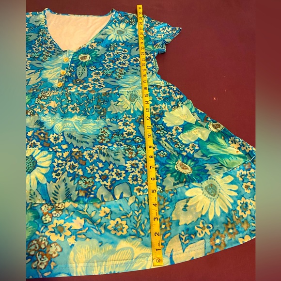 Boho Beach Hut (Cinnie) bohemian inspired floral ruffle dress - SZ XL - NEW - Picture 9 of 13